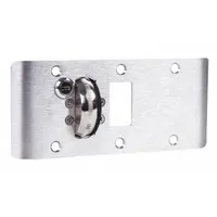 ACCURATE Door Strike Plate: Curved Lip, 5 3/4 in Lg, 4 3/4 in Wd, Chrome (MPN ADL-CEK-3 US26D)
