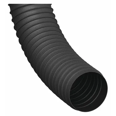 Selang Saluran HI-TECH DURAVENT: Diameter Dalam Selang 6 in, Panjang Selang 25 ft, 4 psi - Thermoplastic Rubber Thin-Wall Duct Hoses for Dust