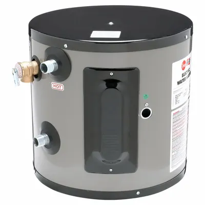 Pemanas Air Listrik RHEEM: 208V, 6 gal, 2.000 W, Fase Tunggal, Tinggi 15,12 in - Compact Commercial Electric Water Heaters