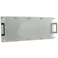 This fire-rated flat access door is designed for rectangular duct systems, providing access for inspection and maintenance. Constructed from 16-gauge steel with thumbscrews for secure closure, it is rated for a maximum temperature of 2,300°F, suitable for high-heat HVAC and industrial exhaust applications.