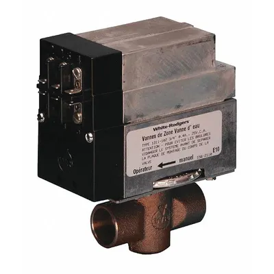 WHITE-RODGERS Hydronic Zone Valve: 42.2 Cv Flow Rate, 2-Way, 1 in Female Sweat, Non-Spring Return - 2-Way Sweat Connection Zone Valves