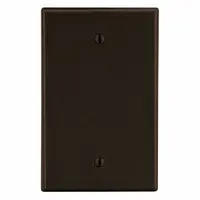 HUBBELL Wall Plate: Blank, 1 Gang, Brown, Midsize Size (MPN PJ13)