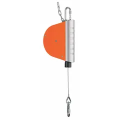 Nylon tool balancer with 8.2 ft cable length, supporting tools up to 6.6 lb. Used to suspend handheld tools in assembly and workshop environments, reducing operator fatigue and improving safety.