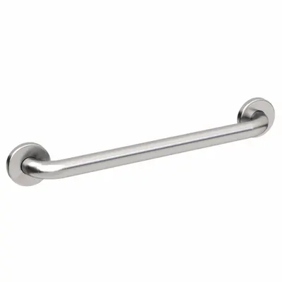 WINGITS Palang Pegangan Dinding: Lurus, Panjang 36 in, Diameter 1 1/4 in, Baja Tahan Karat, Satin - Anti-Microbial Grab Bars