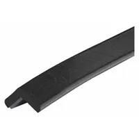 This flat-shaped corner protector is made of black polyurethane foam with magnetic mounting. It measures 39 inches in length and 0.3 inches in thickness. Used to shield edges and corners from impact in industrial facilities, warehouses, and loading docks, it attaches securely to ferrous metal surfaces without adhesives or drilling