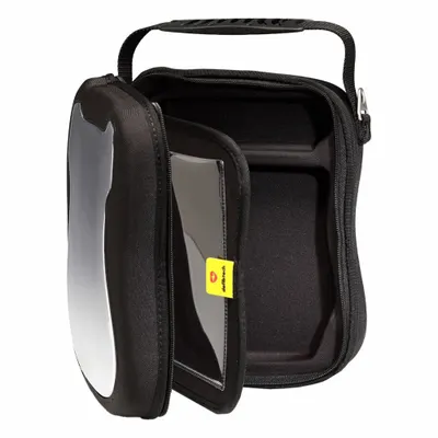 DEFIBTECH Tas Jinjing Semi-Kaku: Tas Jinjing Semi-Kaku, Nilon, Hitam, 9 in Lebar Keseluruhan - Soft Storage Bags for AEDs