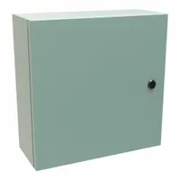 HAMMOND Electrical Enclosure: Steel, 16 in x 16 in x 6 in, NEMA 12/3R/4, Solid Cover, Hinged (MPN EN4SD16166GY)