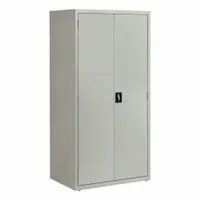 HIRSH Storage Cabinet: 36 in x 24 in x 72 in, Recessed Twist Handle & Keyed, Frame, Shelves, Gray (MPN 22009)
