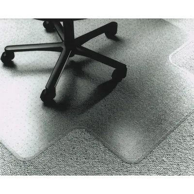 ABILITY ONE Alas Kursi: Persegi Panjang, Tebal 0.145 in, Panjang Keseluruhan 60 in, Lebar Keseluruhan 60 in - Low-Pile Carpet Chair Mats