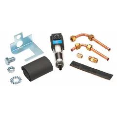 Condensate filter kit for use with JOHNSON CONTROLS A-4400 series equipment. Designed to remove particulates from condensate in HVAC damper systems, protecting downstream components.