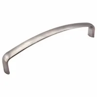 This fixed, non-recessed pull handle is made of stainless steel with a satin silver finish. It features #6-32 threaded holes for secure mounting and a 0.197 in grip thickness. Suitable for use on cabinets, enclosures, and machinery panels