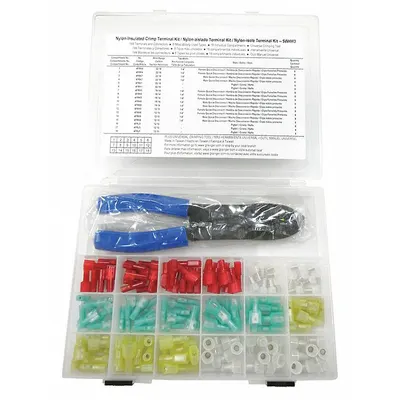 Kit Kabel Terminal: 145 Buah - Mixed Wire Connector & Terminal Sets