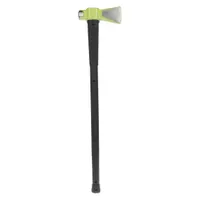 Splitting maul with a 6 lb steel head and 3-3/4 in cutting edge for splitting firewood and logs along the grain. Rubber handle provides a secure grip and reduces shock during use. Suitable for residential and light commercial wood-splitting tasks
