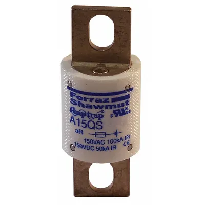 MERSEN Sekering Semikonduktor: Seri A15QS, Kerja Cepat, 125 A, 150 V AC - Fast-Acting Bolt-On Fuses