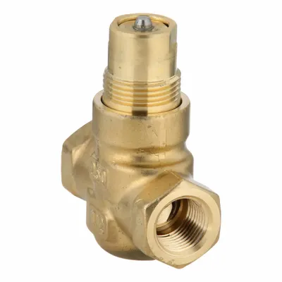 Siemens Hydronic Globe Valve: 2-Way, 0.4 CV Flow, 1/2 in Female NPT, Brass Body - 2-Way NPT Connection Globe Valves