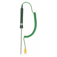 APPROVED VENDOR Temp Probe, Food: -58°F to 1,112°F /-50°C to 600°C, 7.3 in Probe Lg, Type K