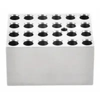 OHAUS Modular Block: Anodized Aluminum, 3 in Overall Wd, 3 3/4 in Overall Lg, 24 Wells (MPN 30400151)