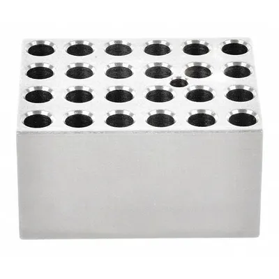 OHAUS Blok Modular: Aluminium Anodized, 3 in Lebar Keseluruhan, 3 3/4 in Panjang Keseluruhan - Dry Bath Blocks