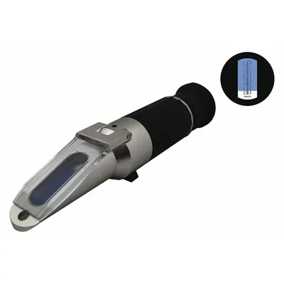 LAXCO, INC Refraktometer: Brix, Akurasi +/-0.3%, Manual, Analog, Kedalaman Keseluruhan 7 1/2 in - Analog Handheld Refractometers