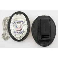 HEROS PRIDE Badge Holder: Universal, Black, Leather (MPN 9140S)
