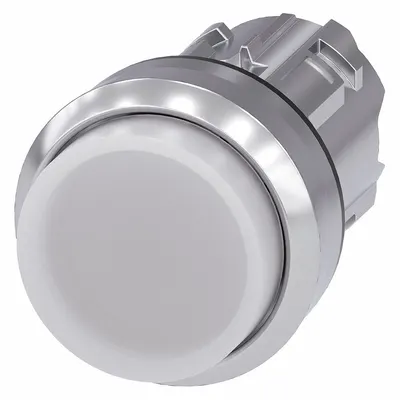 Siemens Kepala Jamur Tombol Tekan: Hitam, Ukuran Pemasangan 22 mm, Non-Logam - Illuminated Mushroom-Head Push-Button Operators