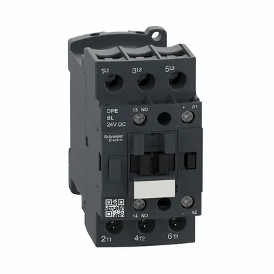 SCHNEIDER Kontaktor Magnetik: Non-Reversing, 3 Kutub, Kontak 3NO, 38 A - Non-Reversing IEC Contactors