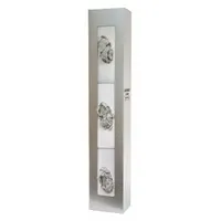 BOWMAN DISPENSERS Glove Dispenser: Stainless Steel, 5 1/2 in Overall Wd, 20 in Overall Ht, Wall (MPN GS-109)