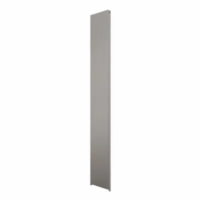 HADRIAN Pilaster: 304 Baja Tahan Karat, Disikat, Perak, 82 in Tinggi, 3 in Lebar - Pilasters for Bathroom Partitions