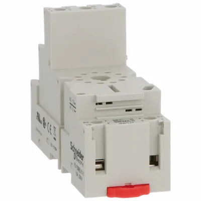 SCHNEIDER Soket Relai: 16 A Peringkat, Pemasangan Soket Rel DIN, 11 Pin, Soket B - DIN-Rail Mounted Sockets