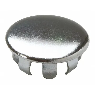 SYMMONS Index Button: Temptrol, Plastic, Chrome, No Index Index - Faucet Handle Caps