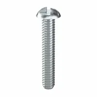 Tamper Resistant Screw: 1/4"-20 Thread Size, 1 1/2 in Lg, Steel, Zinc-Plated, Round, One-Way, 50 PK (MPN 141310)