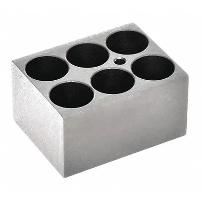 OHAUS Modular Block: Aluminium Anodized, 3 in Lebar Keseluruhan, 3 3/4 in Panjang Keseluruhan - Dry Bath Blocks