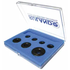 This drill depth stop controls drilling depth when used with drill bits. It acts as a stop collar to ensure consistent hole depths, preventing over-drilling. Suitable for applications such as metalworking, woodworking, and assembly.