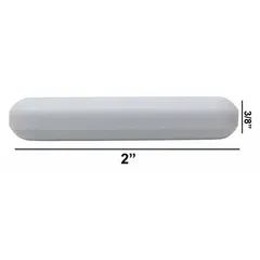 Octagonal stir bar made of Alnico for efficient mixing in laboratory beakers or flasks. White finish, 50.8 mm overall length, 9.5 mm diameter. Autoclavable for sterile or high-temperature applications.