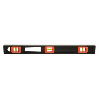 JOHNSON LEVEL I-Beam Level: Level & Plumb, I-Beam, 24 in Overall Lg, Top & Side Read - Magnetic Box Levels