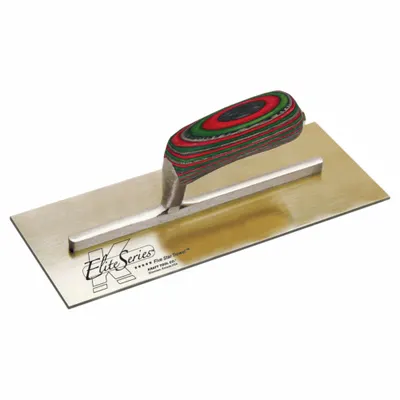 KRAFT TOOL Sekop Plester: Bahan Bilah Baja Tahan Karat, Bentuk Bilah Persegi - Square-End Finishing Trowels