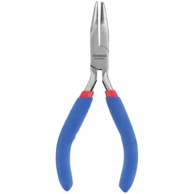 WESTWARD Tang Hidung Jarum Bengkok: 1 in Bukaan Rahang Maks, 4 1/2 in Panjang Keseluruhan, 7/8 in Panjang Rahang - Bent Needle-Nose Pliers