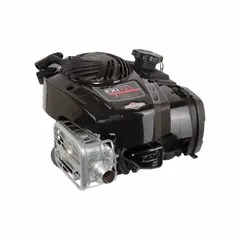 Vertical-shaft small engine with 7.25 lb-ft gross torque and 25 mm shaft with keyway. Recoil start system. Suitable for powering lawn mowers, garden tractors, and other outdoor power equipment requiring a vertical shaft engine.
