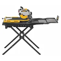 DEWALT Tile Saw: Wet, 3 3/8 in Max. Cutting Dp, 15 A Current, 120 V AC Volt, 10 in Blade Dia. (MPN D36000S)