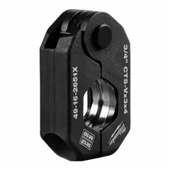 Forged steel press ring designed for 3/4 in copper or stainless steel pipe. Compatible with ApolloPress, ProPress, and Viega press tools for standard and extended press-tool applications. Used to create consistent, secure press connections in plumbing and mechanical systems.