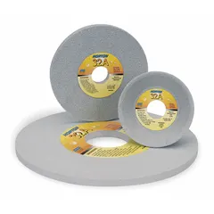 Straight grinding wheel for moderate-to-heavy grinding of tool steels. Type 1 shape with dimensions 14" x 1" x 5", specification 32A46-GVBEP, and wheel hardness G. Used in metalworking and fabrication for shaping, deburring, and sharpening hardened steel components.