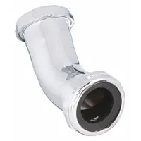 APPROVED VENDOR Elbow: Brass, Chrome-Plated, Silver, 1 1/2 in_1 1/4 in Nominal Pipe Size, Slip, Slip (MPN 1PNU2)