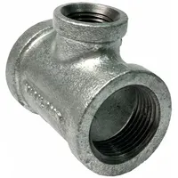 This medium-pressure threaded pipe tee features a run x run x branch configuration with 1-inch run ports and a 3/4-inch branch port. Rated for a maximum operating pressure of 300 psi, it is used to split or combine flow in piping systems for industrial plumbing, HVAC, and process lines