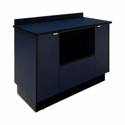 PLYMOLD Kabinet Microwave: Kabinet Microwave, Leveling Glides, Kabut, 46 in Lebar Keseluruhan - Microwave Cabinets