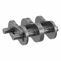 TRITAN Roller Attachment Link: For Std Roller Chains, 160, Double Strand, 2 in Pitch, Steel, Plain (MPN 160-2 CL)