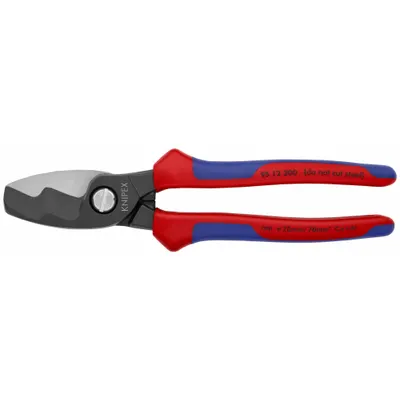 KNIPEX Gunting Kabel: Gagang Multi-Komponen, Gunting - Electrical & Data Cable Cutters