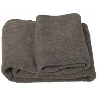 This reusable blanket is made of polyester and measures 54 inches wide by 84 inches long. The gray color helps conceal stains between launderings. Suitable for patient comfort and warmth in healthcare settings
