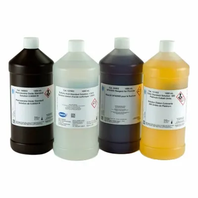 HACH Penyangga Penyesuai Kekuatan Ion Nitrat: Volume 500 mL, Cair, Botol, Penyangga - pH Buffers