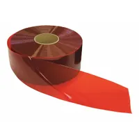 Replacement Strips: 12 in Strip Wd, PVC, Smooth, Red, 0°F Min Op Temp, Pre-Punched, Strip, 5 PK (MPN 999-00544)