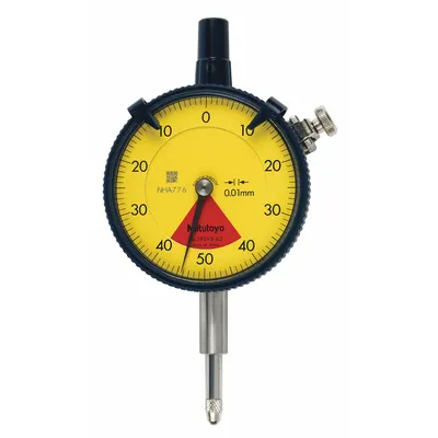 MITUTOYO Indikator Dial - Punggung Datar: 0 mm hingga 0.8 mm, Metrik, Plunger - Balanced Reading Flat Back Dial Indicators